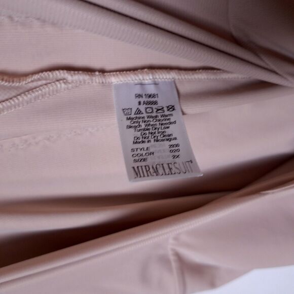 Miraclesuit Plus Size Flexible Fit Wear Your Own Bra Bodybriefer 2930 2XL Nude - Picture 4 of 5